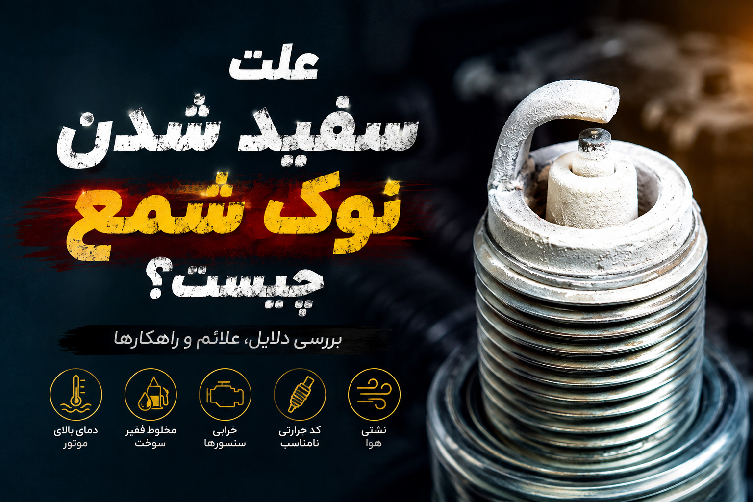 علت سفید شدن نوک شمع چیست؟ بررسی تخصصی دلایل