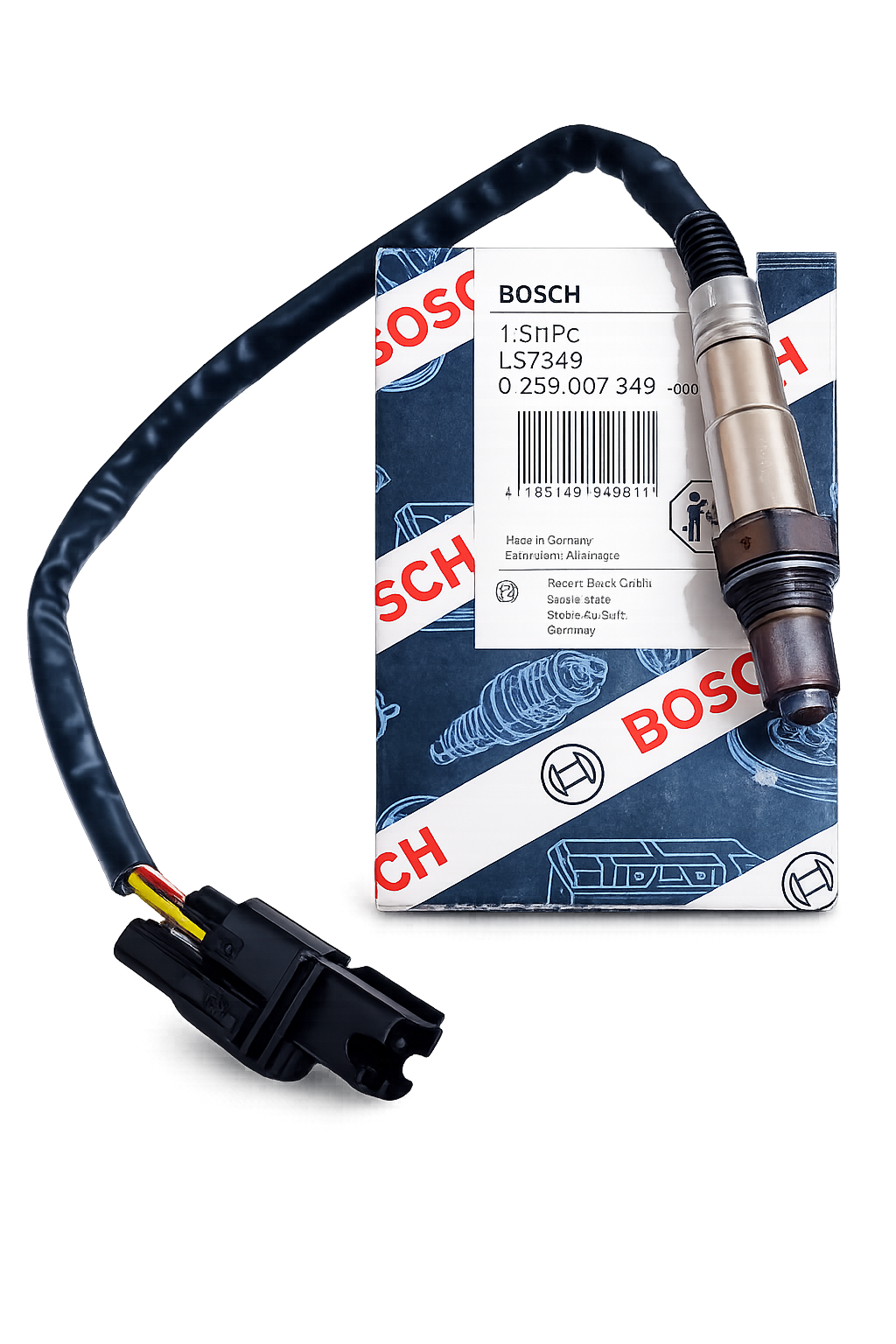 سنسور اکسیژن بوش BOSCH شش پین(شش فیش)  سمند EF7 اصلی