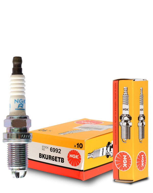 شمع انجیکا پایه کوتاه سه پلاتین BKUR6ETB- 6992 مناسب خودرو دوگانه سوز